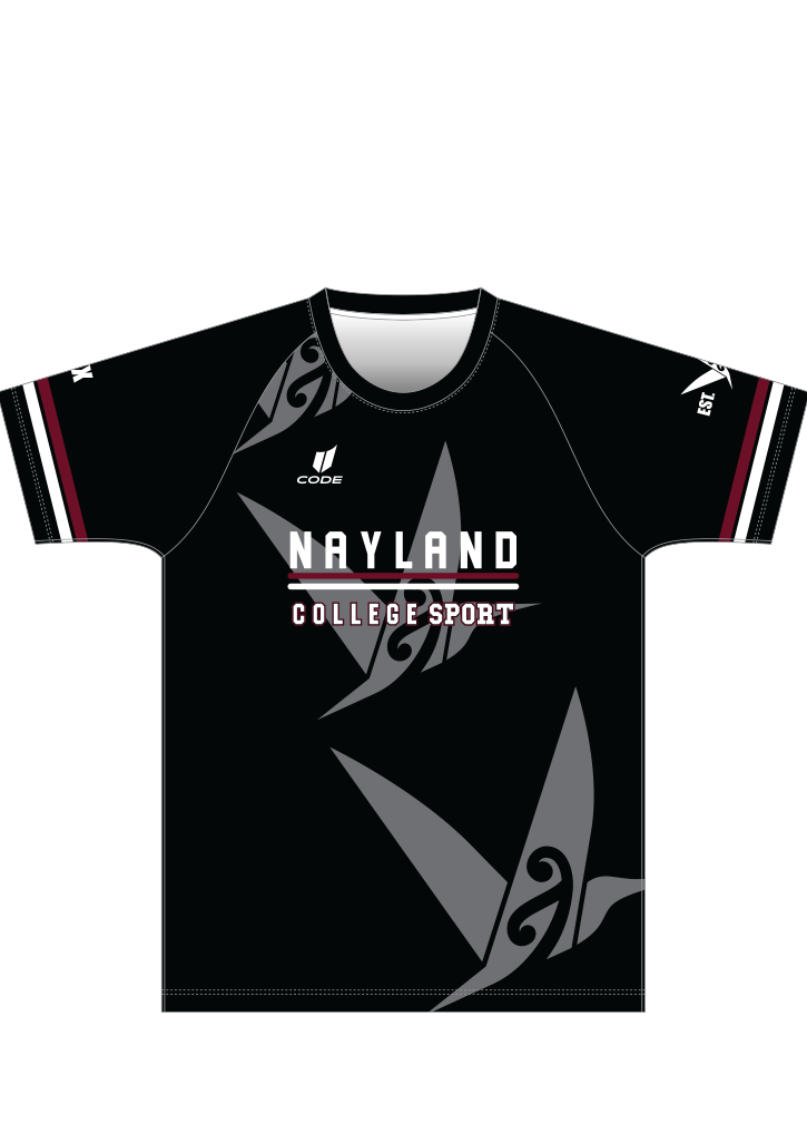 Nayland College Sport Tee SS Black