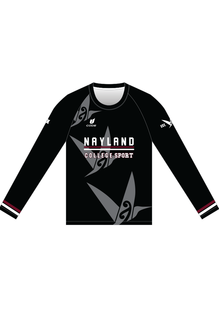 Nayland College Sport LS Tee Fitted Black